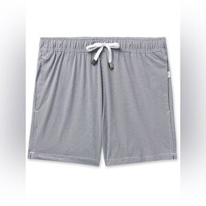 Onia Charles Short Size XL Swim Trunks Blue White Gingham Quick-Dry Mesh Lined